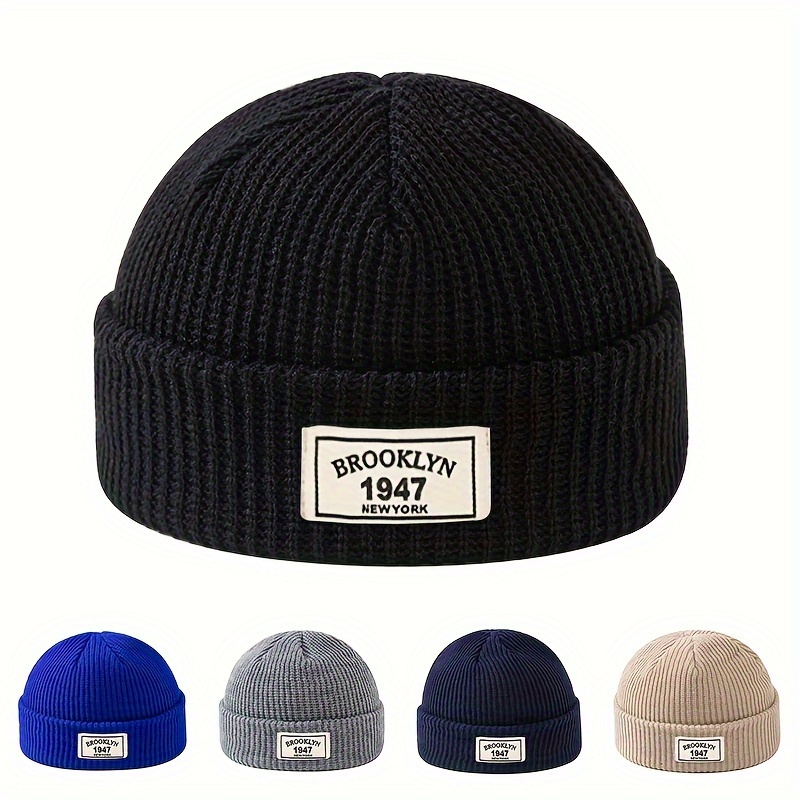 Beanie Cuffed Knit - Unisex Brooklyn 1947 New York Patch