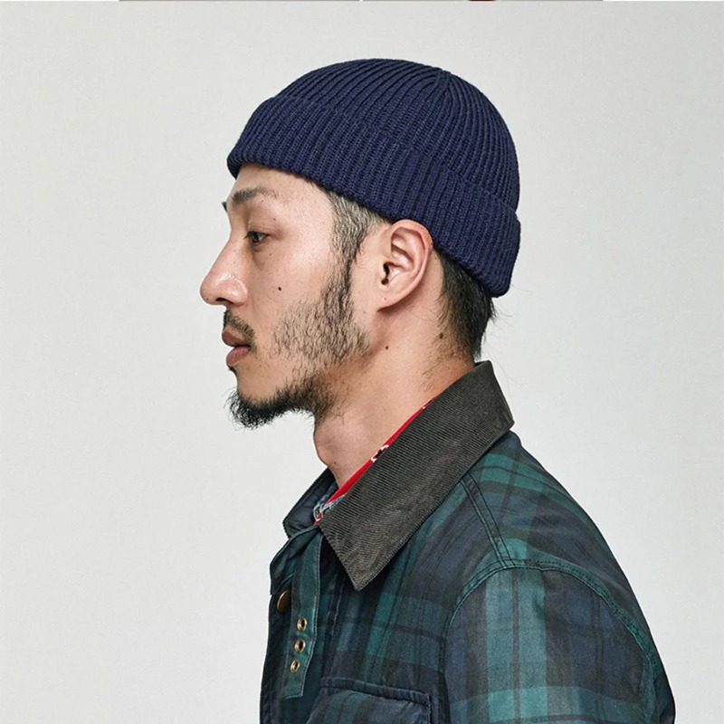 Beanie Cuffed Knit - Winter Soft Knitted Beanie Hat Men