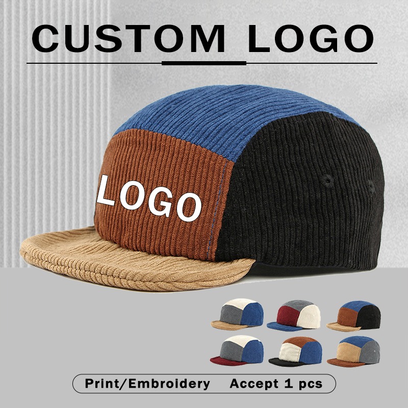 Men Vintage Short Brim Corduro - огляд і ціна Corduroy Cap 5 Panel