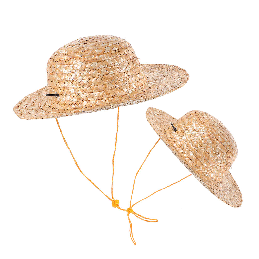 2Pcs Kids Sun Hat Natural Stra - огляд і ціна Sun Hat Wide Brim