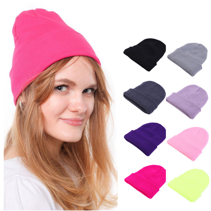 Fashion Solid Color Knit Beani - огляд і ціна Beanie Cuffed Knit